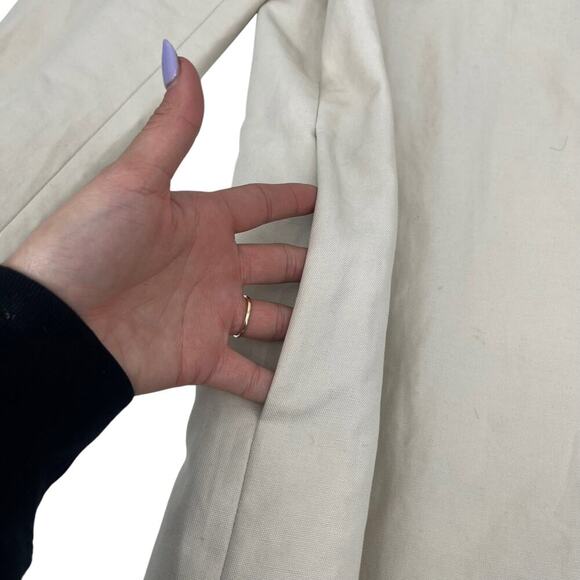 LAFAYETTE 148 NEW YORK One Button Blazer Jacket Beige Pockets Lightweight Sz XL - Picture 3 of 12